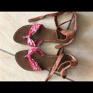 Sam Edelman sandals with tie!!